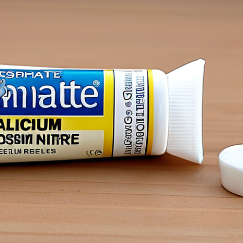 Home 4 **
Close-up shot of toothpaste tubes and ingredients like calcium phosphate, potassium nitrate. Focus on gentle textures and "low irritation" labels. Soft lighting, suggesting sensitivity relief.
**
