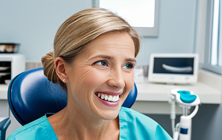 임플란트 수술 시 마취 방법 - **Prompt:** A dentist explaining implant anesthesia options to a fully clothed patient in a modern d... 임플란트 수술 시 마취 방법 - **Prompt:** A dentist explaining implant anesthesia options to a fully clothed patient in a modern d...