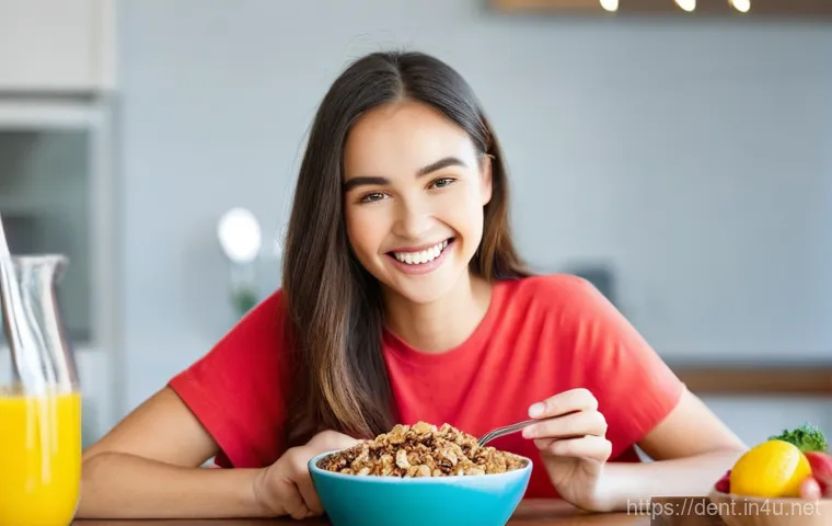 치아 교정 전후 음식 섭취 팁 - **Image Prompt 2: Eating with Braces and Detailed Oral Hygiene**
"A medium close-up shot of a ma... 치아 교정 전후 음식 섭취 팁 - **Image Prompt 2: Eating with Braces and Detailed Oral Hygiene**
"A medium close-up shot of a ma...